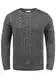 Solid SDPhilemon Herren Pullover Strickpullover Grobstrick Pullover mit Zopfstrick Rundhalsausschnitt 100% Baumwolle Regular fit, Größe:M, Farbe:Dark Grey (2890)