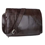 STILORD Ledertasche Herren Umhängetasche Unitasche Laptoptasche 15.6 Zoll Aktentasche Bürotasche Elias schokoladen - braun
