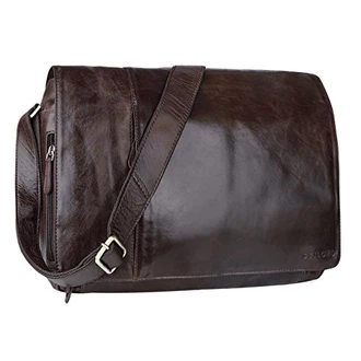 STILORD Ledertasche Herren Umhängetasche Unitasche Laptoptasche 15.6 Zoll Aktentasche Bürotasche Elias schokoladen - braun STILORD Ledertasche Herren Umhängetasche Unitasche Laptoptasche 15.6 Zoll Aktentasche Bürotasche Elias schokoladen - braun