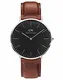 Daniel Wellington Classic St Mawes, Braun/Silber Uhr, 40mm, Leder, für Herren