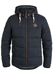 !Solid Dry Herren Jacke Steppjacke Winterjacke gefüttert mit Kapuze, Größe:L, Farbe:Insignia Blue (1991)