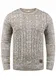 !Solid Philemon Herren Winter Pullover Strickpullover Grobstrick Pullover Zopfstrick mit Rundhalsausschnitt, Größe:M, Farbe:Dune (5409)