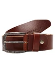JACK & JONES Gürtel JJIPAUL JJLEATHER BELT NOOS Braun