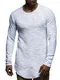 Leif Nelson Herren Pullover Rundhals-Ausschnitt Schwarzer Männer Longsleeve dünner Pulli Sweatshirt Langarmshirt Crew Neck Jungen Hoodie T-Shirt Langarm Oversize LN6298 Grau Medium