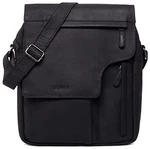 LEABAGS Umhängetasche Amsterdam Schwarz