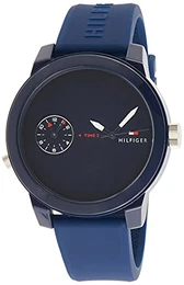 Herren Datum klassisch Quarz Uhr mit Silikon Armband 1791325