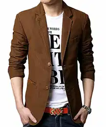 Sakko Herren Jackett Sportlich Slim Fit Freizeit Blazer