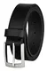 MACOSTA Gürtel für Herren, Freizeit und Business Ledergürtel (95 cm, Schwarz)