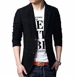 Sakko Herren Jackett Sportlich Slim Fit Freizeit Blazer