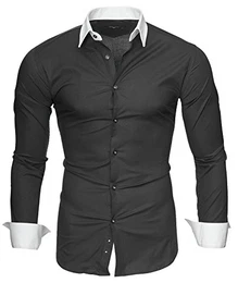 Herren Hemd Mailand, Grau(M)