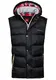BOLF Herren Weste Jacke Kapuze Übergangszeit Steppweste FREESTEP K113 Schwarz M [4D4]