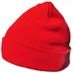 DonDon Wintermütze Mütze warm klassisches Design modern und weich rot