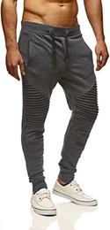 Gym Herren Freizeithose Jogginghose Moderne Männer Lange Trainingshose Herren Schwarze Sporthose für Fitness Training Freizeit Bodybuilding Cargohose LN9017 Anthrazit Large