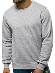 OZONEE Herren Sweatshirt Pullover J. Style 2001 GRAU (2001-10)