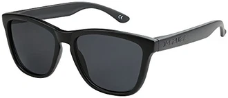 X-CRUZE Nerd Sonnenbrillen polarisiert Style Retro Vintage Unisex (9-002) schwarz matt/schwarz (9-002) X-CRUZE Nerd Sonnenbrillen polarisiert Style Retro Vintage Unisex (9-002) schwarz matt/schwarz (9-002)