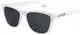 X-CRUZE 9-016 Nerd Sonnenbrillen polarisiert Style Stil Retro Vintage Retro Unisex Herren Damen Männer Frauen Brille - weiß matt LS/schwarz