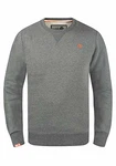 !Solid Benn O-Neck Herren Sweatshirt Pullover Pulli Mit Rundhalsausschnitt Grau (8236)