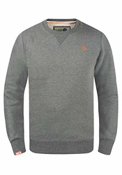 !Solid Benn O-Neck Herren Sweatshirt Pullover Pulli Mit Rundhalsausschnitt Grau (8236)