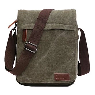 Outreo Schultertasche Umhängetasche Herren Messenger Tasche Schwarz