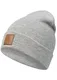Occulto Leatherpatch Winter Mütze Beanie (Grey)