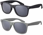 La Optica B.L.M. Sonnenbrille UV400 CAT 3 Retro Vintage Nerd Grau/Stealth Grey