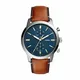 Fossil Herren Chronograph Quarz Uhr mit Leder Armband FS5279
