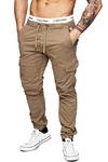Indicode Herren Levi Cargo Hose White Pepper
