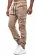 Tazzio Herren Cargo Chino Regular Fit Jogger Cargo harrem Chino Jeans Hose 16610, M, Beige