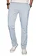 A. Salvarini Herren Designer Chino Stoff Hose Chinohose Regular Fit AS016 AS-016-Hellblau-W32-L30
