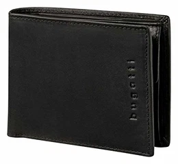 Romano Geldbeutel Männer Leder mit RFID Schutz – Geldbörse Herren Querformat Schwarz - Portmonaise Portemonnaie Portmonee Brieftasche Wallet Ledergeldbeutel