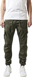 Urban Classics Herren Camo Cargo Jogginghose Mehrfarbig/Olive