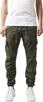 Urban Classics Herren Camo Cargo Jogginghose Mehrfarbig/Olive Urban Classics Herren Camo Cargo Jogginghose Mehrfarbig/Olive