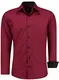 J''''S FASHION Herren-Hemd - Vergleichssieger 2019* - Slim-Fit - Langarm-Hemd - Bügelleicht - EU Größen: S bis 6XL - Bordeauxrot M