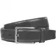 LINDENMANN Gürtel Herren Ledergürtel Herren Gürtel Herren, Rindleder XL, in 3 Farben, mittelbraun/marine/grau, Größe/Size:100, Farbe/Color:grau