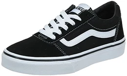 Herren Ward Sneaker, Schwarz Suede Canvas Black White, 42.5 EU