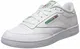 Reebok Herren Club C 85 Sneakers, Weiß (Intense-White / Green), 42.5 EU