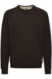 Blend BHAlex Herren Sweatshirt Pullover Sweater mit Rundhalsausschnitt Rippbündchen Baumwollmischung Regular fit, Größe:3XL, Farbe:Black (70155)