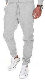 Jogginghose Herren Jogginganzug Jogger Männer Trainingshose Baumwolle Slim Fit 211 (M, 211 Grau)