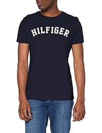 Herren T-Shirt SS Tee Logo, Blau (Navy Blazer 416), Medium
