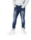 find. Skinny Jeans Herren mit Distressed-Look, Vintage-Waschung und mittelhohem Bund, Blau (Mid Indigo), W32/L34 (Herstellergröße: 32)