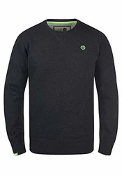 !Solid Benn O-Neck Herren Sweatshirt Pullover Pulli Mit Rundhalsausschnitt Dark Grey Melange (8288)
