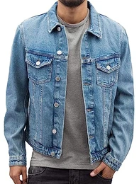 Herren JJIALVIN JJJACKET JOS 299 NOOS Jacke, Blau (Blue Denim), Medium