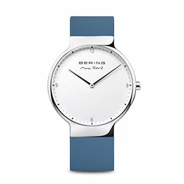 Herren Analog Quarz Max René Collection Armbanduhr mit Silikon Armband und Saphirglas 15540-700