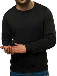 OZONEE Herren Sweatshirt Pullover J. Style 2001 SCHWARZ