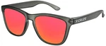 X-CRUZE Nerd Sonnenbrillen polarisiert Style Retro Vintage Unisex (9-002) schwarz-transparent/rot-orange
