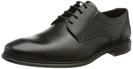 Herren Schnürhalbschuhe KOOG, Männer Businessschuhe,Derby,Extraweit,büro,Freizeit,men's,man,Schnuerschuhe,Schnuerer,SCHWARZ,43 EU / 9 UK