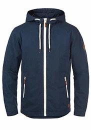 Blend Bobby Herren Übergangsjacke Herrenjacke Jacke gefüttert mit Kapuze, Größe:M, Farbe:Navy (70230)