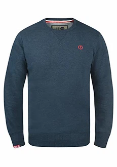 !Solid Benn O-Neck Herren Sweatshirt Pullover Pulli Mit Rundhalsausschnitt Blau Melange (8991)