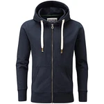 Charles Wilson Original-Kapuzenpullover mit Reißverschluss Dunkles Marineblau