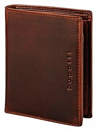 Romano Geldbörse Herren Leder mit RFID Schutz – Portemonnaie Herren Hochformat Braun – Geldbeutel Portmonee Wallet Brieftasche Männer Portmonaise